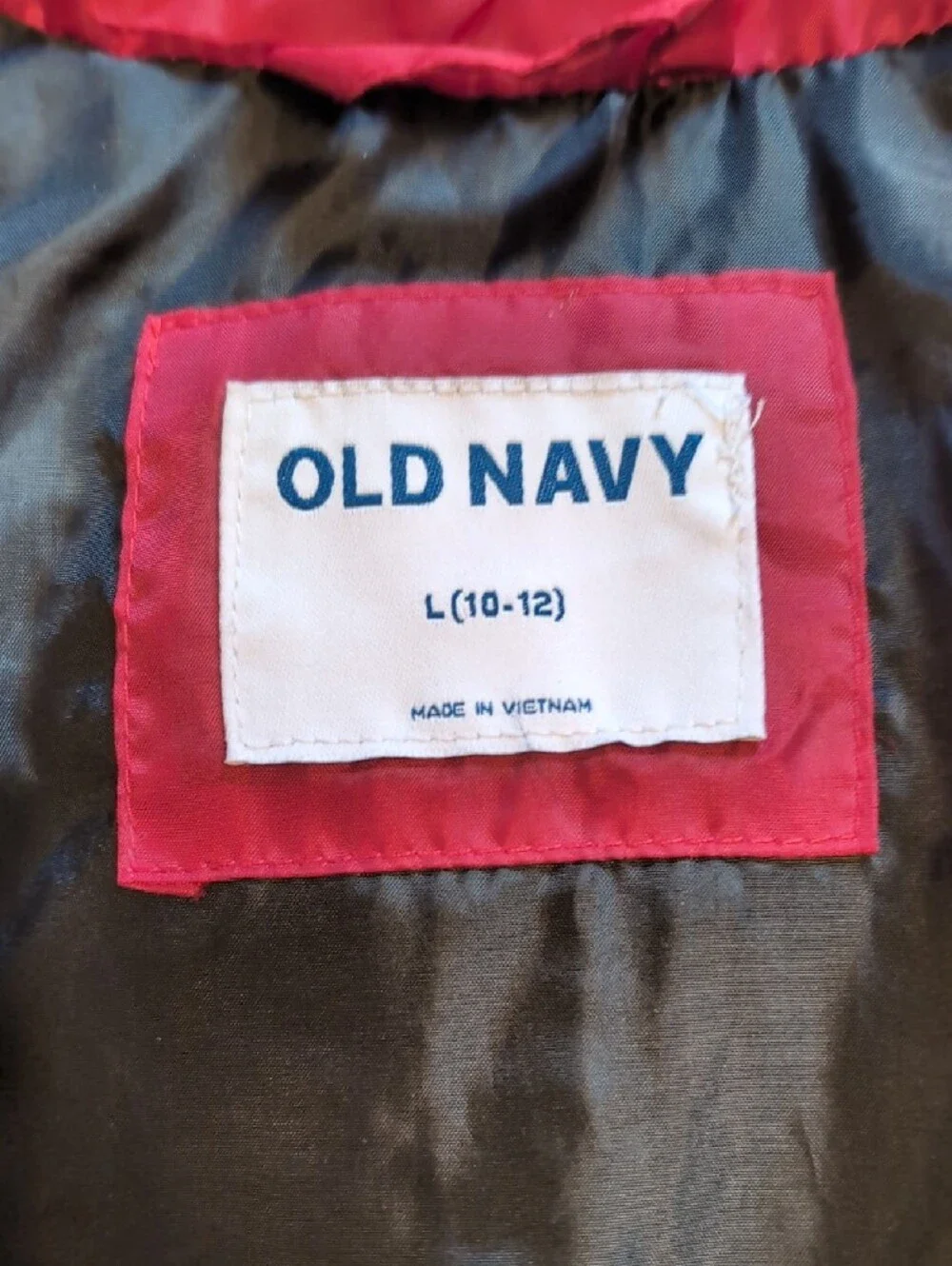 Old Navy Red Puffer Vest for Kids